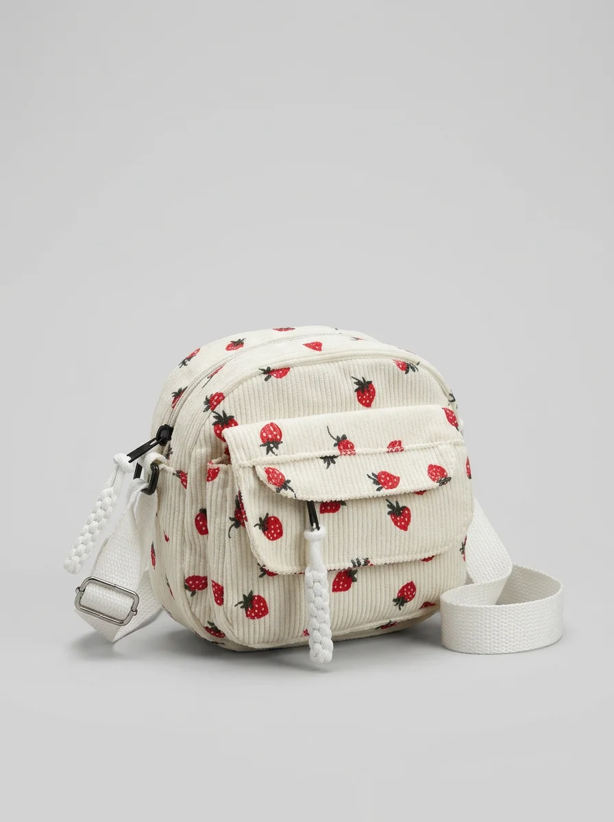 Sac banane velours compact décontracté bandoulière ajustable femme - Vue 13 - Sac banane velours