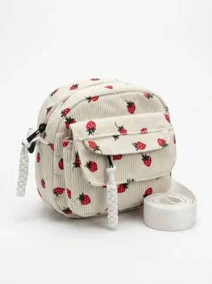 Sac banane velours côtelé compact harajuku femme - Vue 1 - Sac banane velours