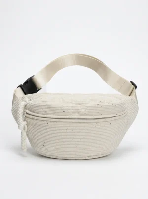 Sac banane velours côtelé large volume sport minimaliste - Vue 1 - Sac banane velours