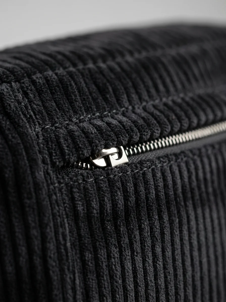 Sac banane velours côtelé oversize décontracté unisexe - Vue 5 - Sac banane velours