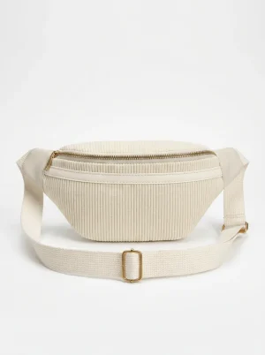 Sac banane velours côtelé petit format mode femme - Vue 1 - Sac banane velours