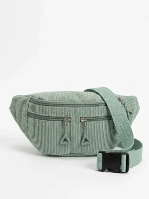Sac banane velours côtelé raffiné besace loisirs femme - Vue 1 - Sac banane velours