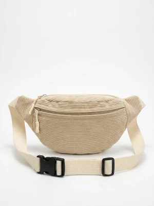 Sac banane velours côtelé souple étudiant - Vue 1 - Sac banane velours