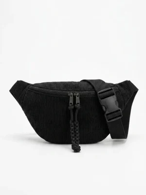Sac banane velours côtelé spacieux mode bandoulière femme - Vue 1 - Sac banane velours