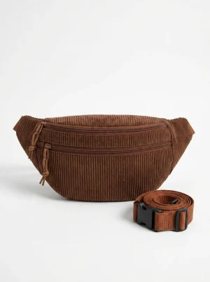 Sac banane velours coton grande capacité sport unisexe - Vue 1 - Sac banane velours
