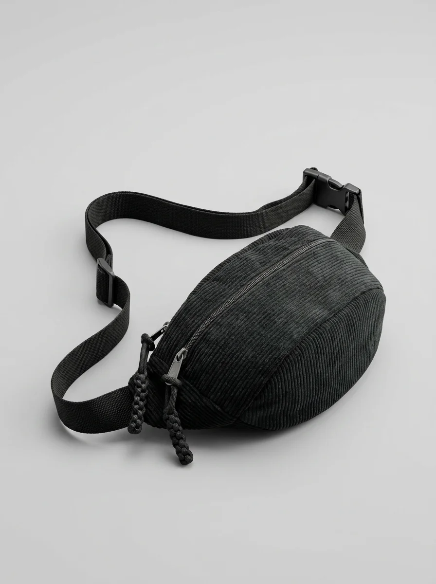 Sac banane velours généreux fonctionnel minimaliste - Vue 10 - Sac banane velours