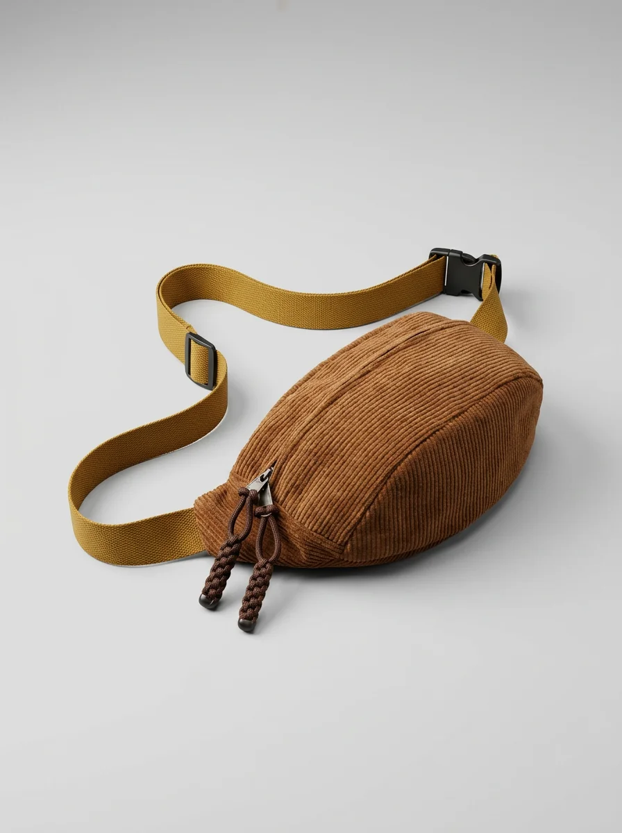 Sac banane velours généreux fonctionnel minimaliste - Vue 13 - Sac banane velours