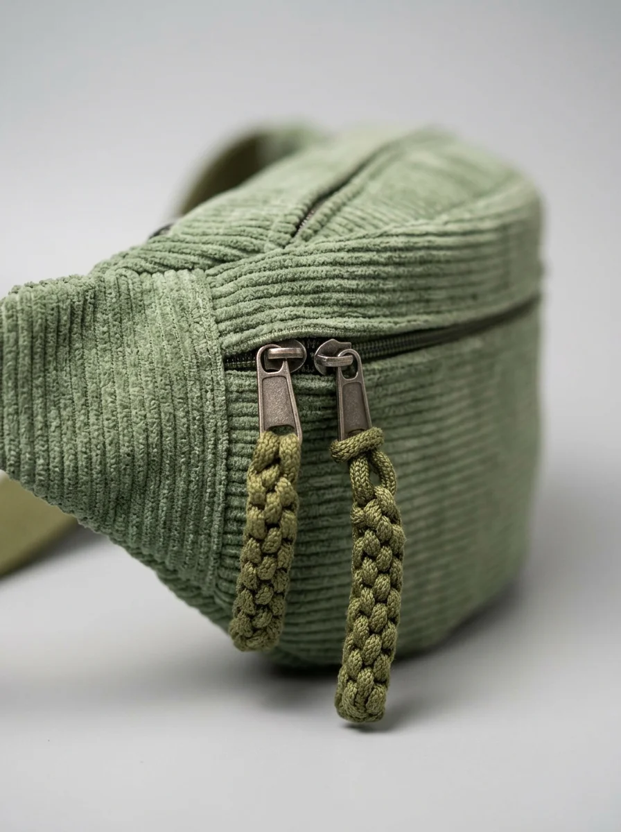 Sac banane velours généreux fonctionnel minimaliste - Vue 4 - Sac banane velours