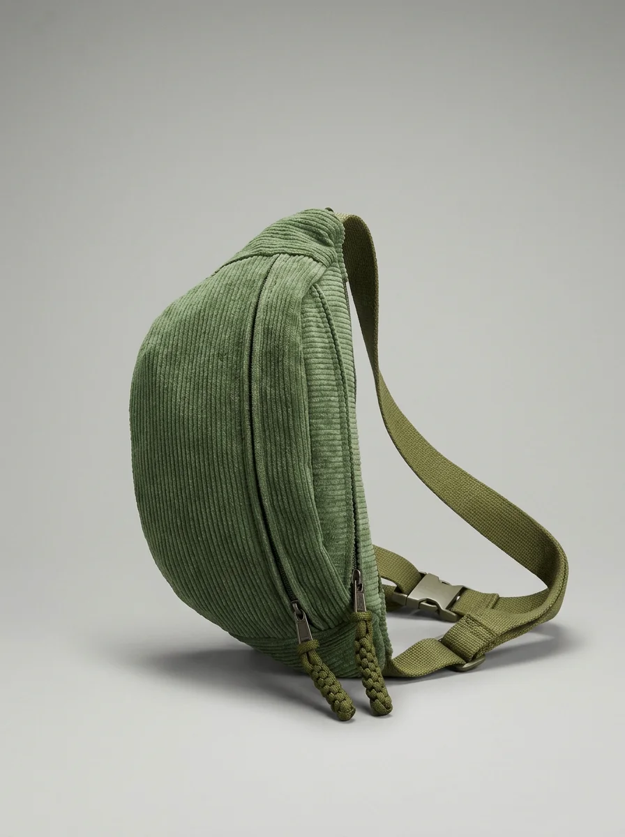 Sac banane velours généreux fonctionnel minimaliste - Vue 5 - Sac banane velours