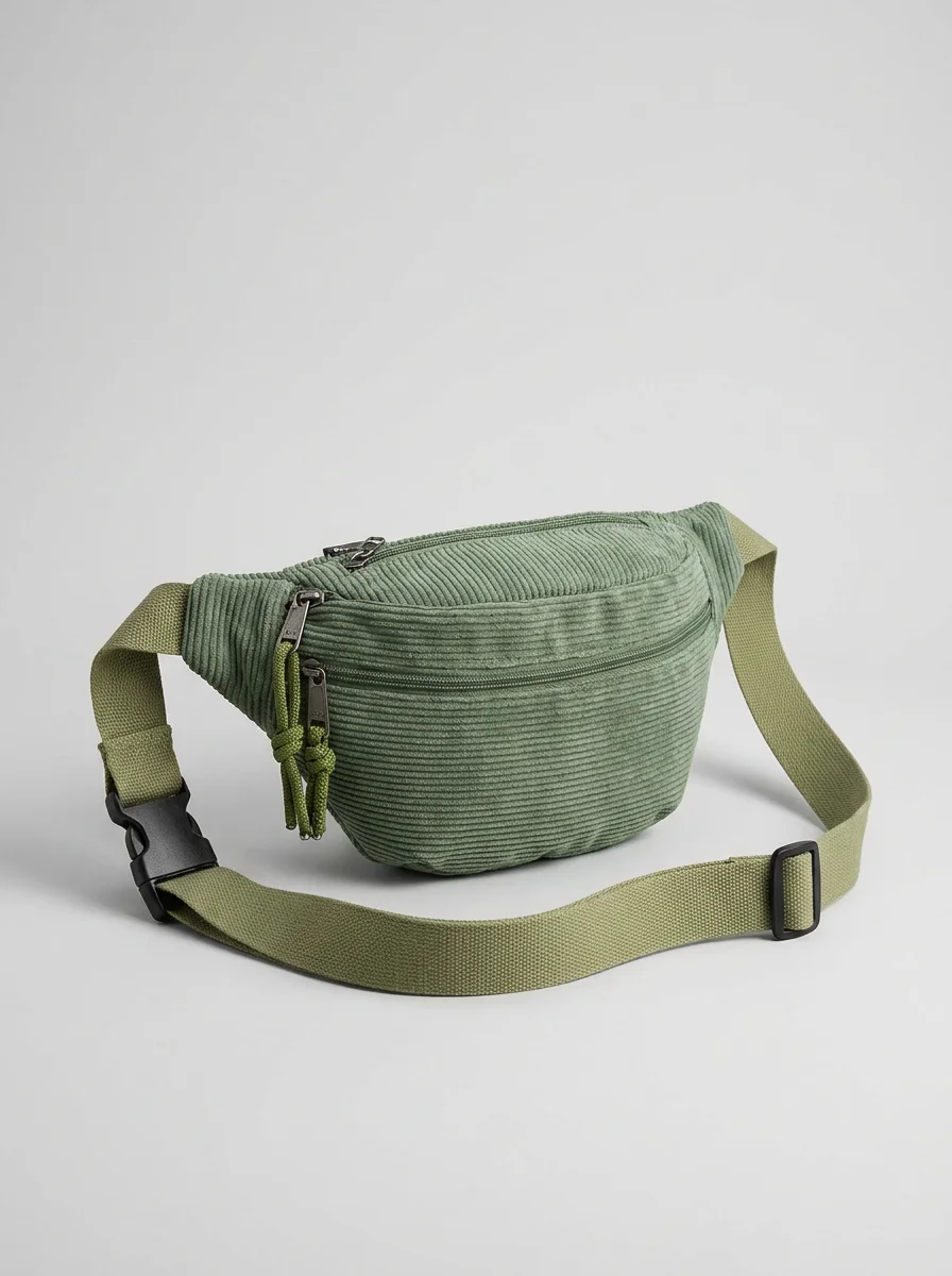 Sac banane velours généreux fonctionnel minimaliste - Vue 6 - Sac banane velours
