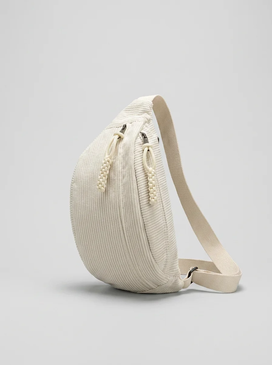 Sac banane velours généreux fonctionnel minimaliste - Vue 7 - Sac banane velours