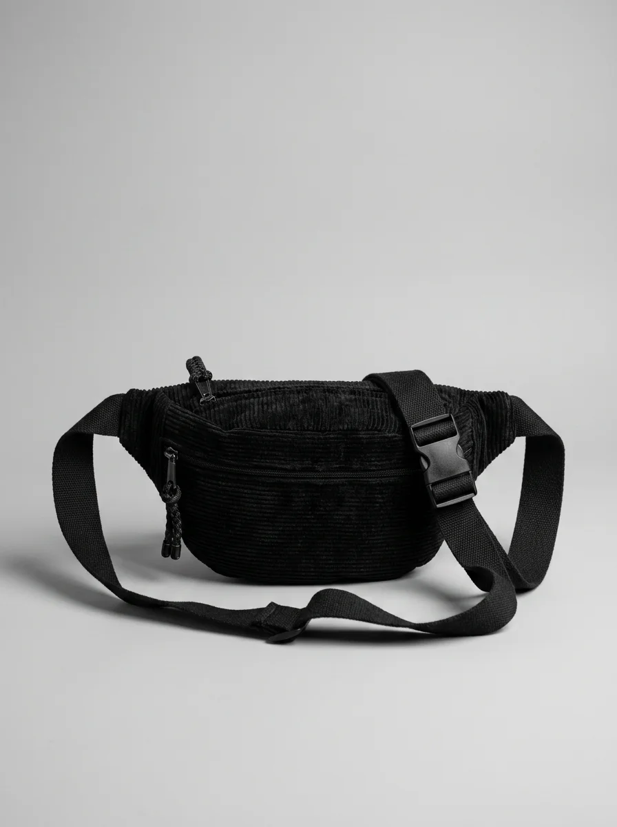 Sac banane velours généreux fonctionnel minimaliste - Vue 9 - Sac banane velours