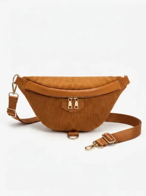 Sac banane velours grande capacité moderne voyage femme - Vue 1 - Sac banane velours