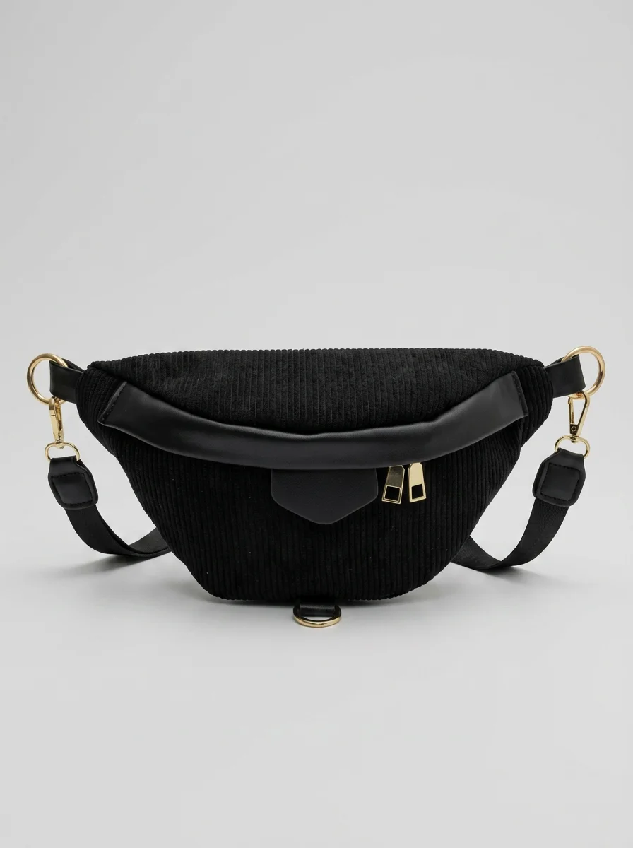 Sac banane velours grande capacité moderne voyage femme - Vue 10 - Sac banane velours