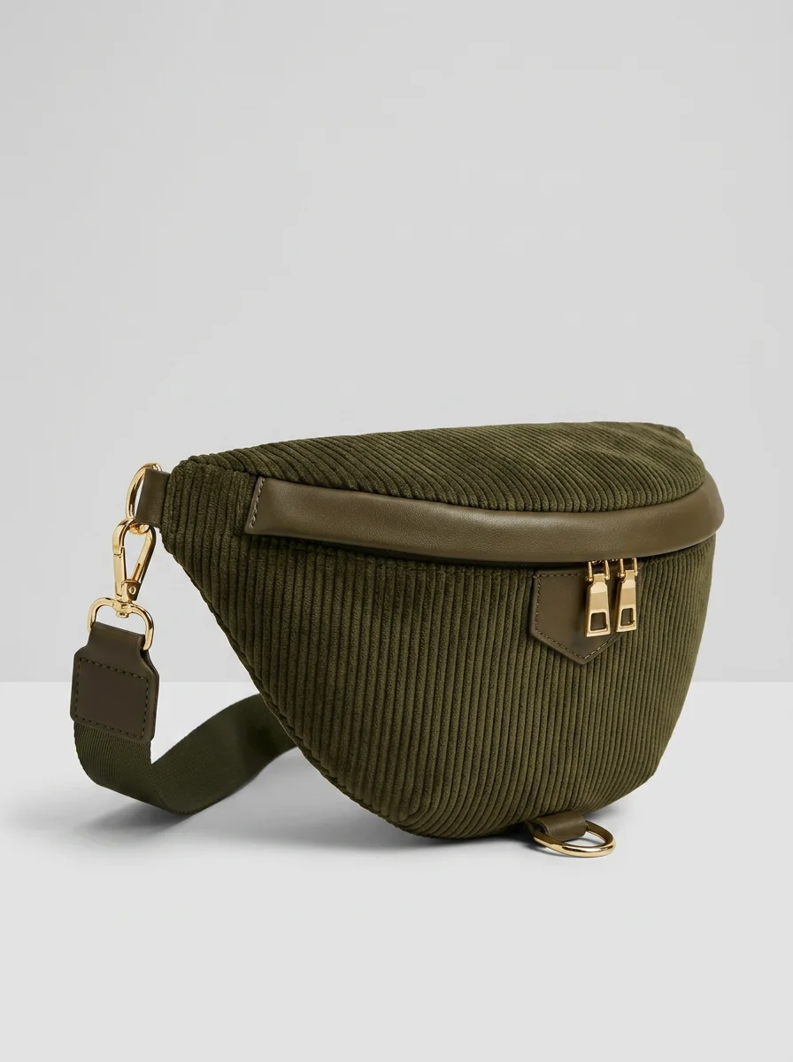 Sac banane velours grande capacité moderne voyage femme - Vue 2 - Sac banane velours