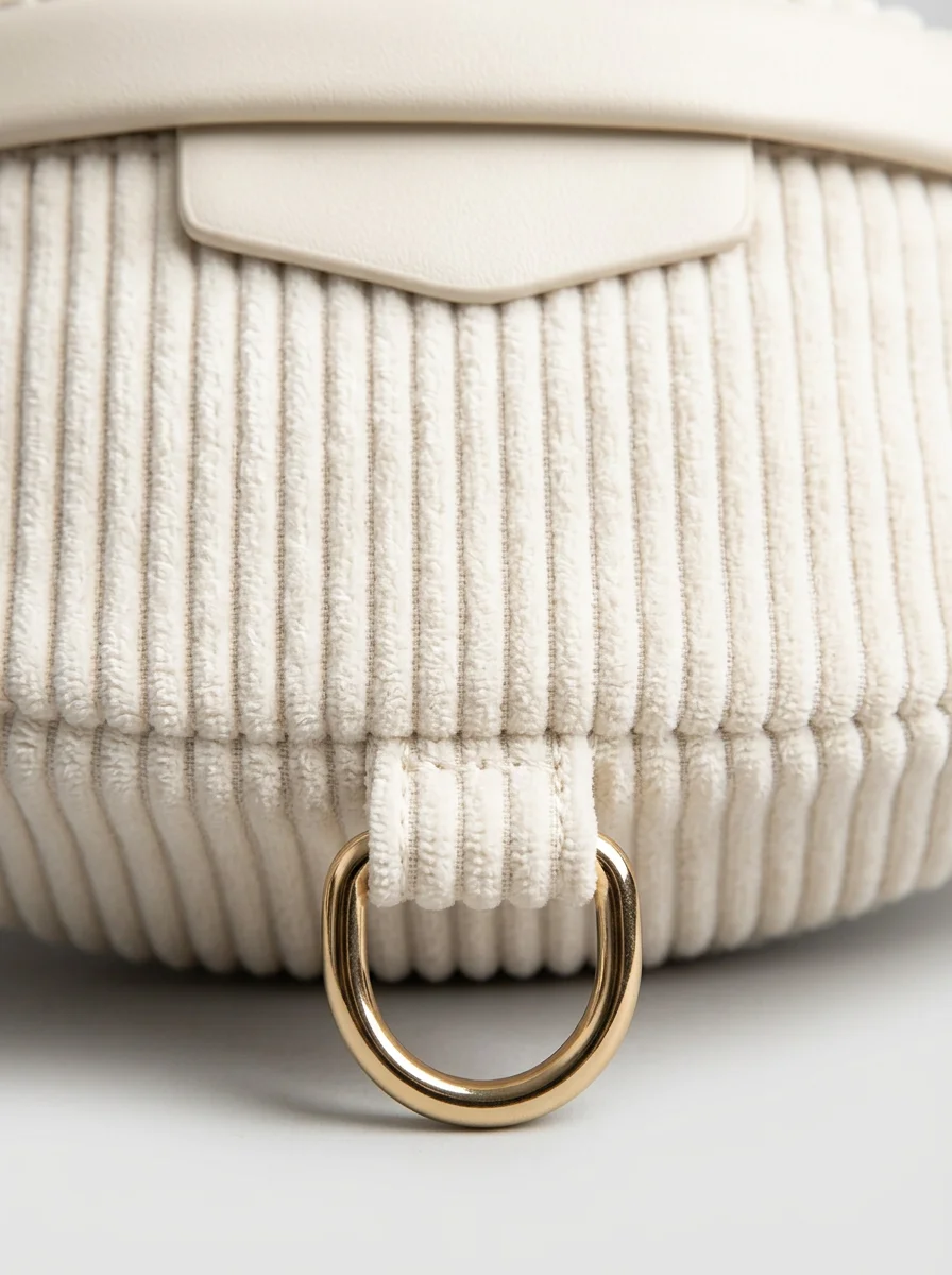 Sac banane velours grande capacité moderne voyage femme - Vue 4 - Sac banane velours